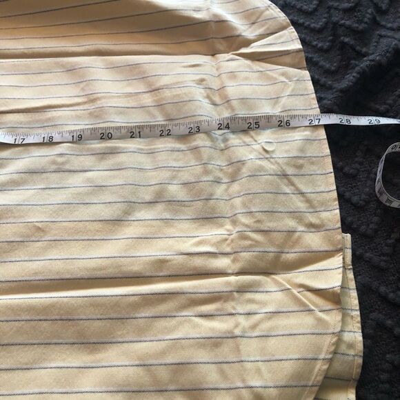 Yellow striped Crable for Her button down - Picture 4 of 5